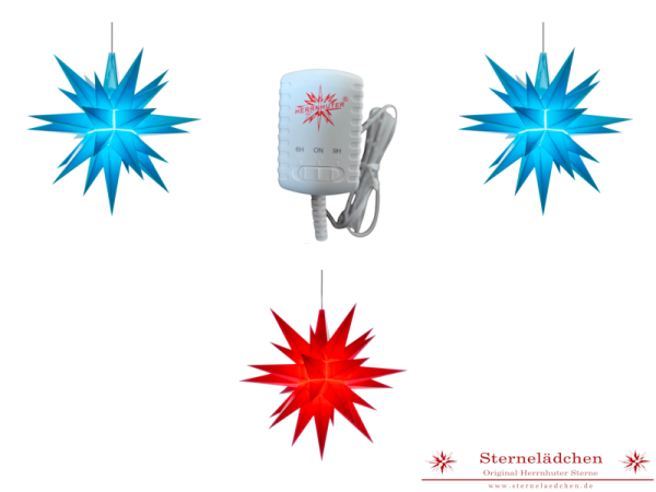 Sterne-Set A1e blau/rot/blau